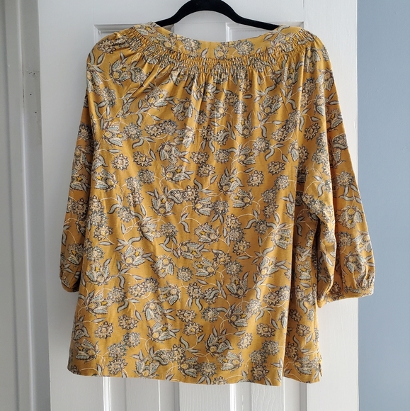 J.jill Mustard yellow top - Picture 6 of 7